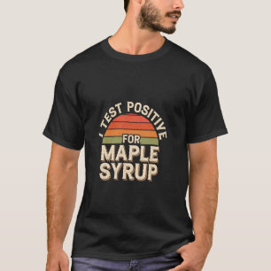 T-shirt Je suis positif aux crêpes de petit-déjeuner au si