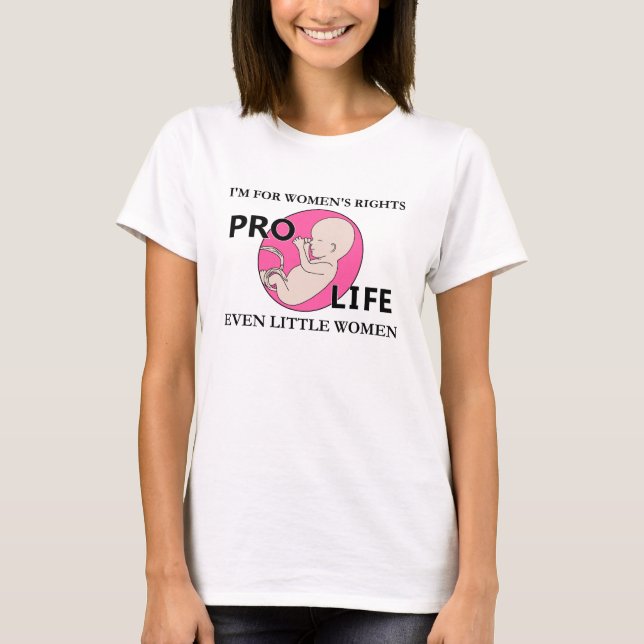 T-shirt Je suis pour de petites femmes de droits de la (Devant)