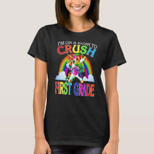 T-shirt Je suis pressé d'écraser la licorne de première an