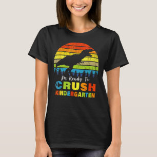 T-shirt Je Suis Prêt À Broyer Le Dinosaure Du Jardin D'Enf