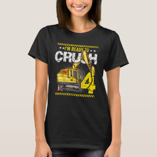 T-shirt Je suis prêt à écraser 4 Construction 4ème Anniver