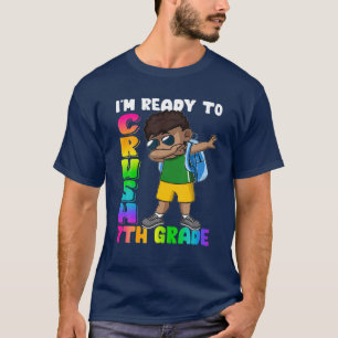 T-shirt Je suis prêt à écraser Bo Noir de 7Ème qualité en