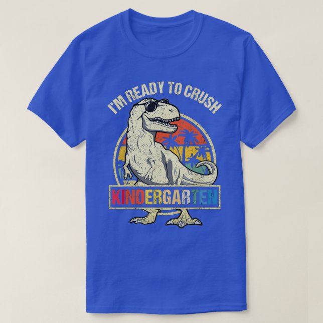 T-shirt Je suis prêt à écraser la maternelle 35 (Design devant)