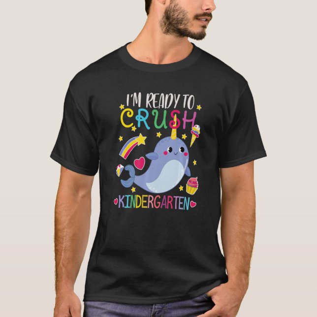 T-shirt Je suis prêt à écraser la maternelle à l'école Gir (Devant)