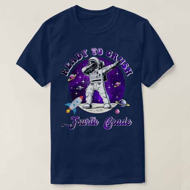 T-shirt Je suis prêt à écraser la quatrième année de retou (Design devant)