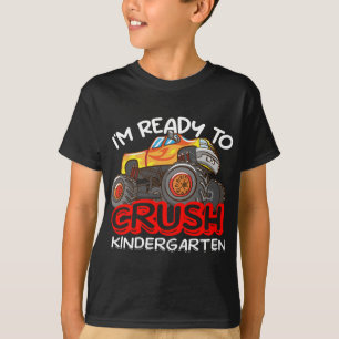 T-shirt Je suis prêt à écraser la typographie des camions