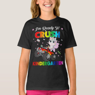 T-shirt Je Suis Prêt À Écraser Le Camion De maternelle Uni