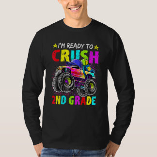 T-shirt Je suis prêt à écraser le camion Monster de 2e ann