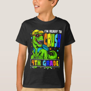 T-shirt Je suis prêt à écraser le dinosaure de 4e année 1e
