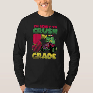 T-shirt Je suis prêt à écraser le monstre de dinosaure de