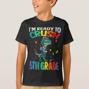 T-shirt Je suis prêt à écraser le Raptor de 5ème année de 