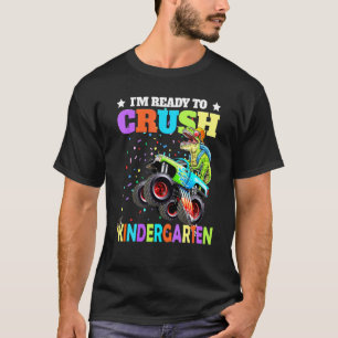 T-shirt Je Suis Prêt À Écraser Les Dinos De Camion Monster