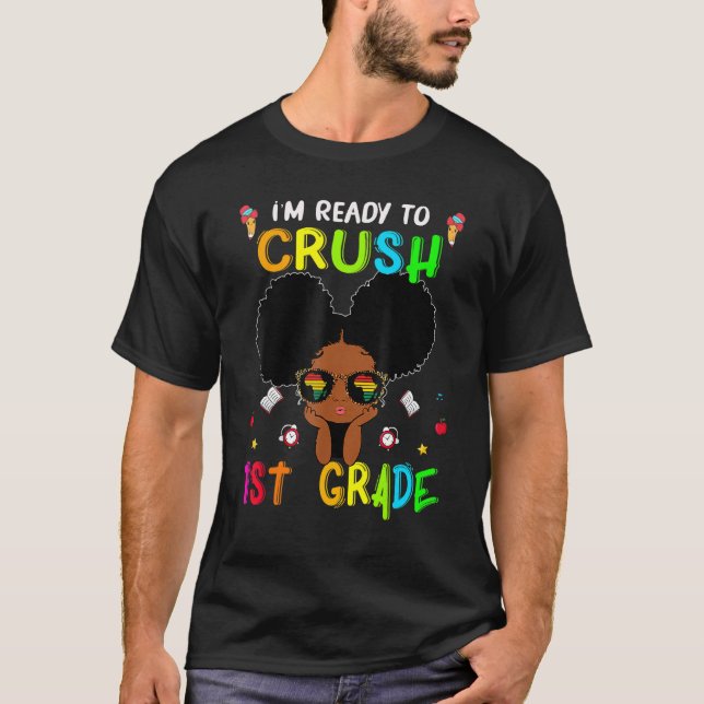 T-shirt Je suis prêt à écraser les enfants de première ann (Devant)