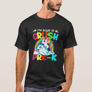 T-shirt Je Suis Prêt À Écraser Les Enfants Unicorne De Pre