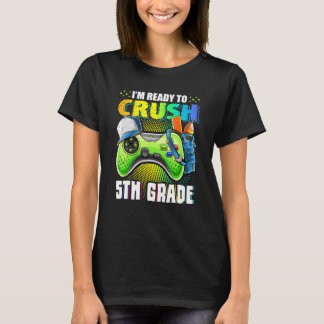 T-shirt Je suis prêt à écraser les garçons de jeu vidéo de