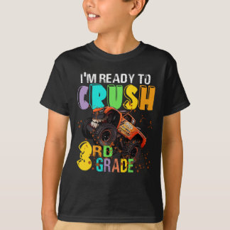 T-shirt Je suis prêt à écraser un camion monstre de 3e ann