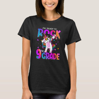 T-shirt Je suis prêt à mettre la licorne de 9e année à l'é
