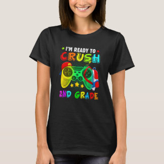 T-shirt Je suis prêt Crush 2e année Retour à l'école Vidéo