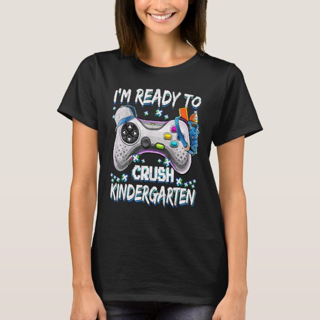 T-shirt Je suis prêt Crush jardin d'enfants Retour à l'éco (Devant)