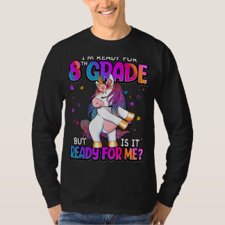T-shirt Je suis prêt pour la 8e année de retour à l'école