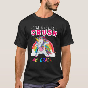 T-shirt Je suis prête à écraser les filles de la licorne d