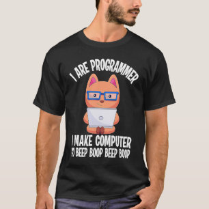T-shirt Je suis programmeur Cat Engineer Coder Software De