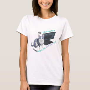 T-shirt Je suis programmeur je fais bip d'ordinateur boop 