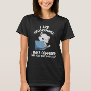 T-shirt Je Suis Programmeur Je Fasse Boop Bep Ordinateur C