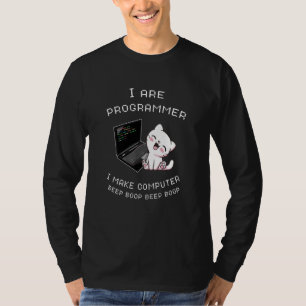 T-shirt Je Suis Programmeur Je Fasse Boop Boop Boop Cut