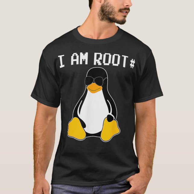 T-shirt Je Suis Programmeur Racine SysAdmin (Devant)