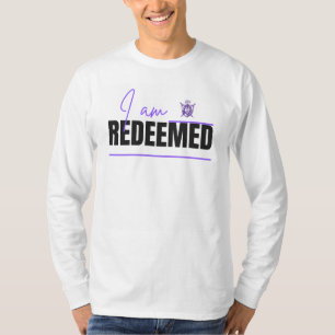 T-shirt Je Suis Rachetée Chrétien Jésus Chemise Longue Man