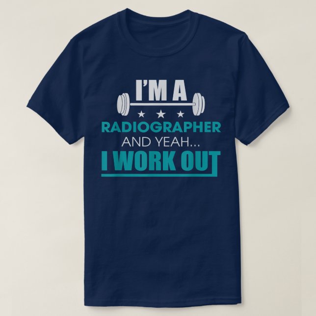 T-shirt Je Suis Radiographe Et L'Année Où Je Travaille Sur (Design devant)