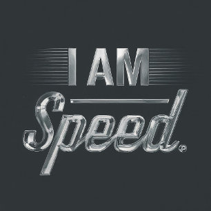 T-shirt je suis rapide gras graphique et confort en blanc