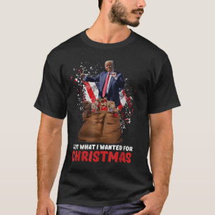 T-shirt Je Suis Recherché Pour Noël - Trump A Gagné 2024
