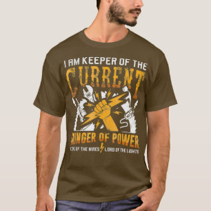 T-shirt Je Suis Responsable Du Cadeau Électricien Courants
