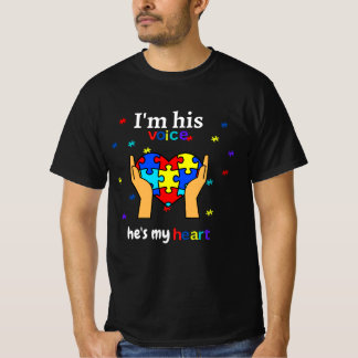 T-shirt Je suis sa voix c'est ma Sensibilisation sur l'aut