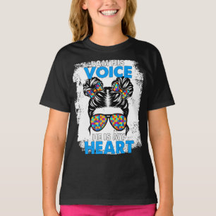 T-shirt Je Suis Sa Voix Il Est Ma Sensibilisation sur l'au