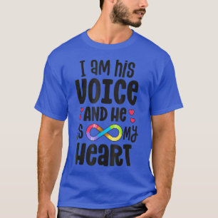 T-shirt Je Suis Sa Voix Il Est Ma Sensibilisation sur l'au