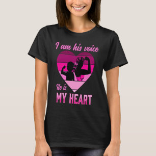 T-shirt Je Suis Sa Voix Mère SPED Sensibilisation à l'Auti