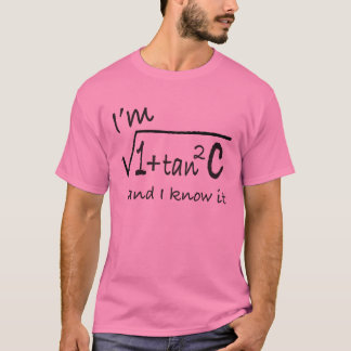 T-shirt Je suis sec C et je le sais !