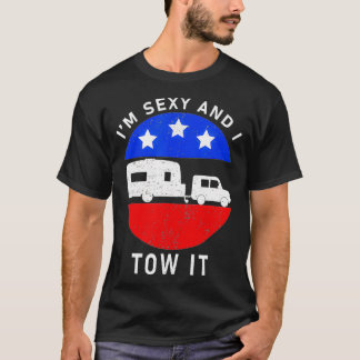 T-shirt Je Suis Sey Et Je Tow It Summer Funny Rv Camping H
