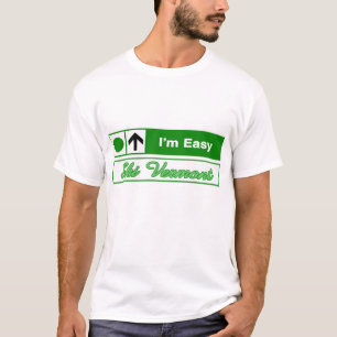 T-shirt Je suis signe facile de traînée de ski