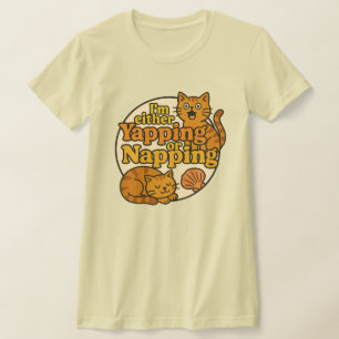 T-shirt Je suis soit en train de pleurer, soit Napping kit