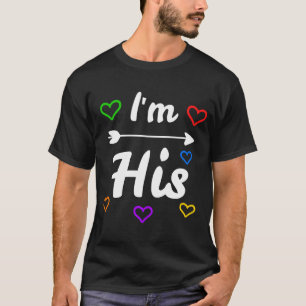 T-shirt Je suis son Gay pride de la mine de Hes Couple LGB