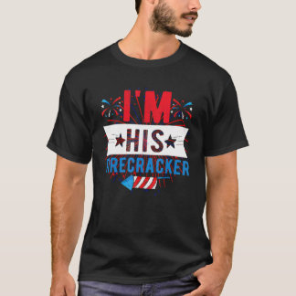 T-shirt Je suis son pétard mignon 4 juillet correspondant