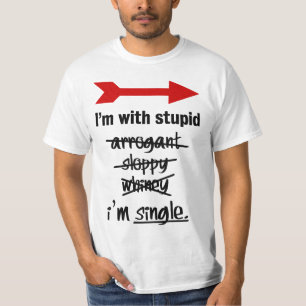 T-shirt Je suis stupide
