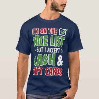 T-shirt Je Suis Sur La Liste Des Gentils Mais J'accepte De