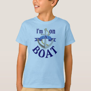 T-shirt Je suis sur un bateau amusant garçon de croisière