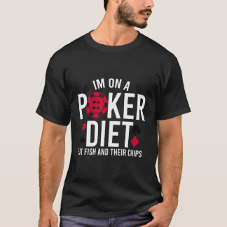 T-shirt Je Suis Sur Un Poker Diet Suit Card Funny Poker Ca