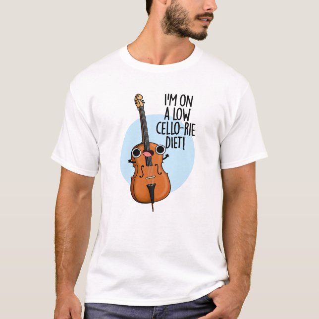T-shirt Je suis sur un régime de violoncelle faible-rié am (Devant)